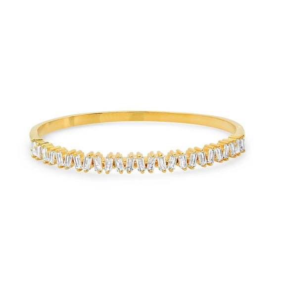 Diamond Baguette cut bangle