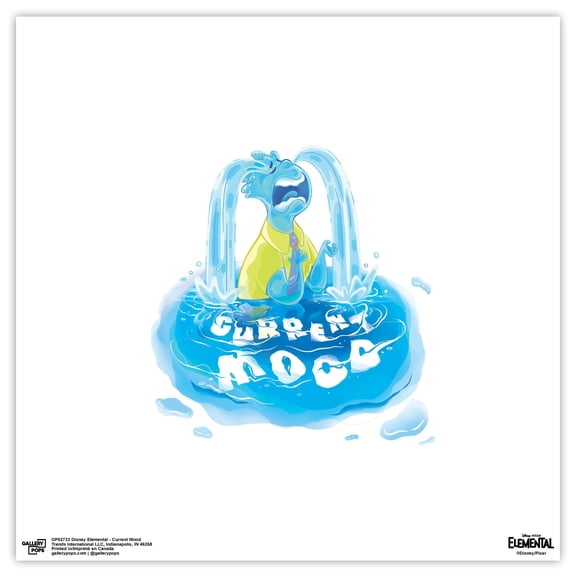 Gallery Pops Disney Elemental - Current Mood Wall Art, Unframed Version, 12" x 12"