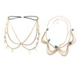 thumbnail image 4 of unbranded 2Ud Para El Con Cadena Y De Diamantes Y Ajustable Para Fiesta, 4 of 8