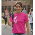 thumbnail image 4 of 2026 Senior T-Shirt Class of 2026 2K26 Graduation Short Sleeve Unisex T-Shirt Medium Heliconia, 4 of 6
