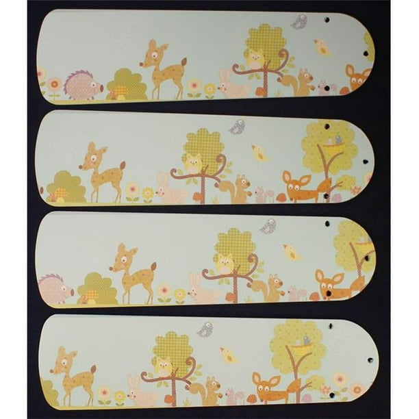 42 In New Baby Nursery Woodlands Adventure Animals Ceiling Fan Blades Com 42 In New Baby Nursery Woodlands, Baby Nursery Ceiling Fans