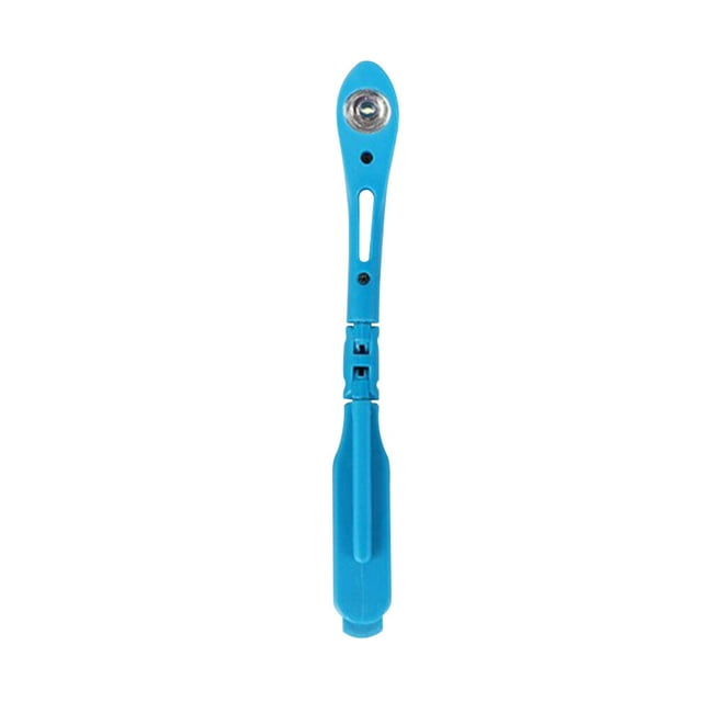 Reading Light 90° Foldable LED Night Book Clip Lamp Lamp Portable Plastic Studying Book Clip Light Folder, Blue