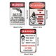 thumbnail image 4 of Placa Metal Vintage Advertencia Pintura Hierro Rectangular Del 30x40cm 3 Uds., 4 of 4