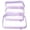 Lavender, variant on 4 Pack Clear Hard Shell Zipper Pouches, Multi-Size Travel Organizer Cases, Transparent Cosmetic & Toiletry Bags, Portable Diaper Bag Inserts & Small Toy Storage Bins