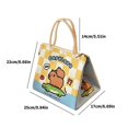 thumbnail image 3 of Cartoon Capybara Lunch Bag Thermal Coolers Bag Lunch Case Lovely Insulated Bag Coolers Bag Lunch Box for Women Men, 3 of 4