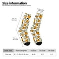 thumbnail image 2 of Logiee Giraffes Head Print Adult Socks for Men & Women,Calf Socks, Ankle Socks,Boots Socks,Breathable Casual Sock,Unisex Crew Socks, 2 of 6