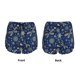 thumbnail image 3 of Balery Dark Blue Christmas Pantalones cortos deportivos para mujer con forro y dos bolsillos, elásticos, para entrenamiento, gimnasio, yoga-X-Large, 3 of 7