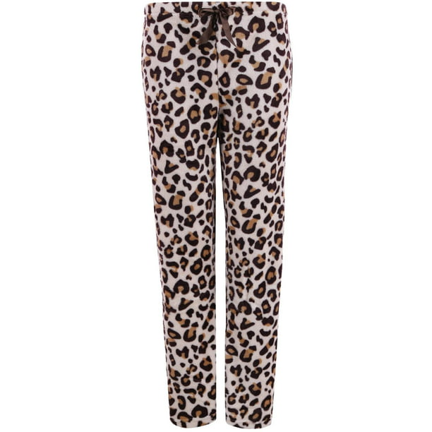 Saturdaze Leopard Print Pajama Pants (Women) - Walmart.com