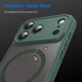 thumbnail image 5 of for iPhone 17 Pro Max Case Magnetic Phone Case Compatible with MagSafe, Soft TPU Bumper Hard Translucent Matte Back Slim Fit Shockproof Protective Case Cover for Men Women Girls - Green, 5 of 8