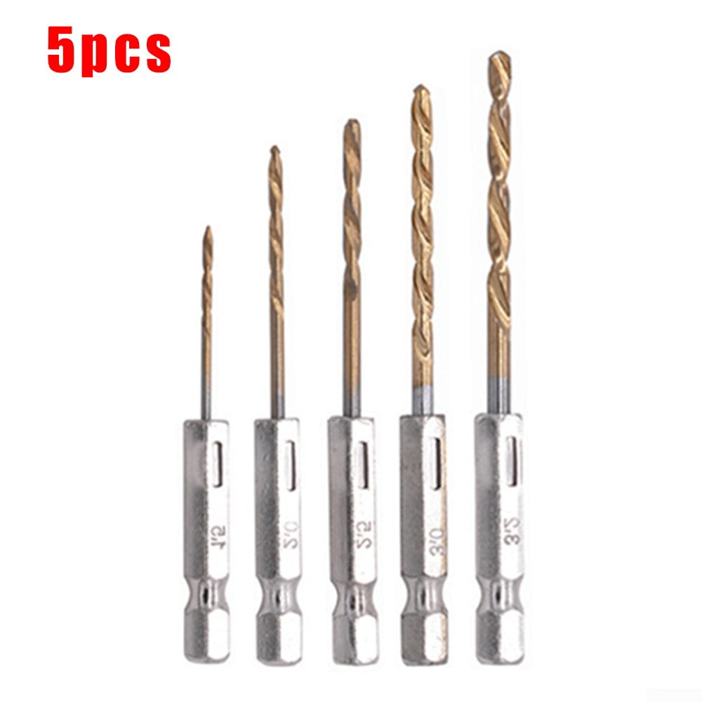 5pcs HSS HEX SHANK METAL DRILL BIT SET 