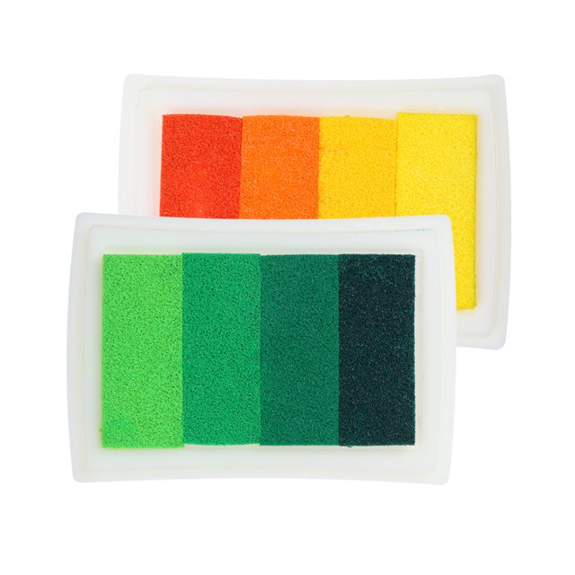 Almohadilla de Tinta de 4 Colores de Sombra, Huella Dactilar, No Tóxica, Pequeña Huella Digital, Sellos de Goma, Almohadillas de Tinta para Manualidad Soledad Almohadilla de tinta para artesanía bricolaje