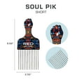 thumbnail image 4 of Red by Kiss Soul Pik Afro Comb, Scalp-Safe Skin Friendly Metal Teeth, For Curly & Straight Hair, Durable & Elegant Hairdressing Tool, Fashion Stylish for Daily Styling (Imperial Straight, Long), 4 of 11
