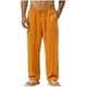 thumbnail image 1 of Pantalones de Cintura Elástica para Hombre Bolsillos de Cordón Sueltos Pantalones Casuales de Tejido Grueso Sobredimensionados para Ropa de Trabajo de Ejercicio Al Aire Libre, 1 of 7