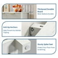thumbnail image 6 of Luku 55" Modern Fluted Sideboard Buffet Cabinet with 4 Doors & Adjustable Shelves, Wood Coffee Bar Buffet Table, Console Cabinet for Kitchen, Dining, or Entryway, 6 of 7