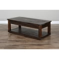 thumbnail image 3 of Sunny Designs Homestead Rough Sawn Mahogany Wood Coffee Table in Tobacco Leaf, 3 of 5