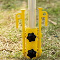 thumbnail image 2 of Ensemble de 2 Pcs de Poteaux de Store Tube Fixe Coupe-Vent Réglable Accessoires de Support de Tente de Camping Extérieur-Vert Armée, 2 of 5