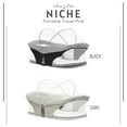 Dream On Me Niche On The Go Portable Travel Pod for Babies in Black