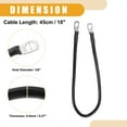 thumbnail image 4 of 1 Pcs 3/8" Lugs 18" Longitud de Cable Universal para Inversor de Batería - Cables de Batería de 6 AWG Duraderos - Cobre Puro con Aislamiento de Goma Negro, 4 of 7