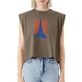 thumbnail image 5 of EcoLoom Amour Sketch Paris Cap Sleeve Muscle Crop Shirt Women Sleeveless Baby Tee, 5 of 5