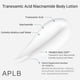 thumbnail image 4 of Loción corporal APLB TRANEX NIAC CEN™ 16,0% con ácido tranexámico 300 ml, 4 of 9