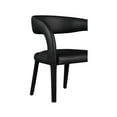 thumbnail image 4 of Meridian Furniture Sylvester Black Vegan Leather Dining Chair, 4 of 9