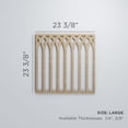 thumbnail image 2 of Ekena Millwork 23 3/8"W x 23 3/8"H x 3/8"T Large Cedar Park Decorative Fretwork Wood Wall Panels, Red Oak, 2 of 6