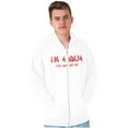 thumbnail image 3 of Im a Ninja You Cant See Me Fighter Zip Hoodie Sweatshirt Men Brisco Brands L, 3 of 5
