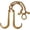Gold + Steel#05, variant on Grade 70 5/16 Inch x 10 Feet Transport Tow Chain with J Hook and Grab Hook - 3,700 lbs Safe Working Load, 2-Pack for Towing and Cargo Binding