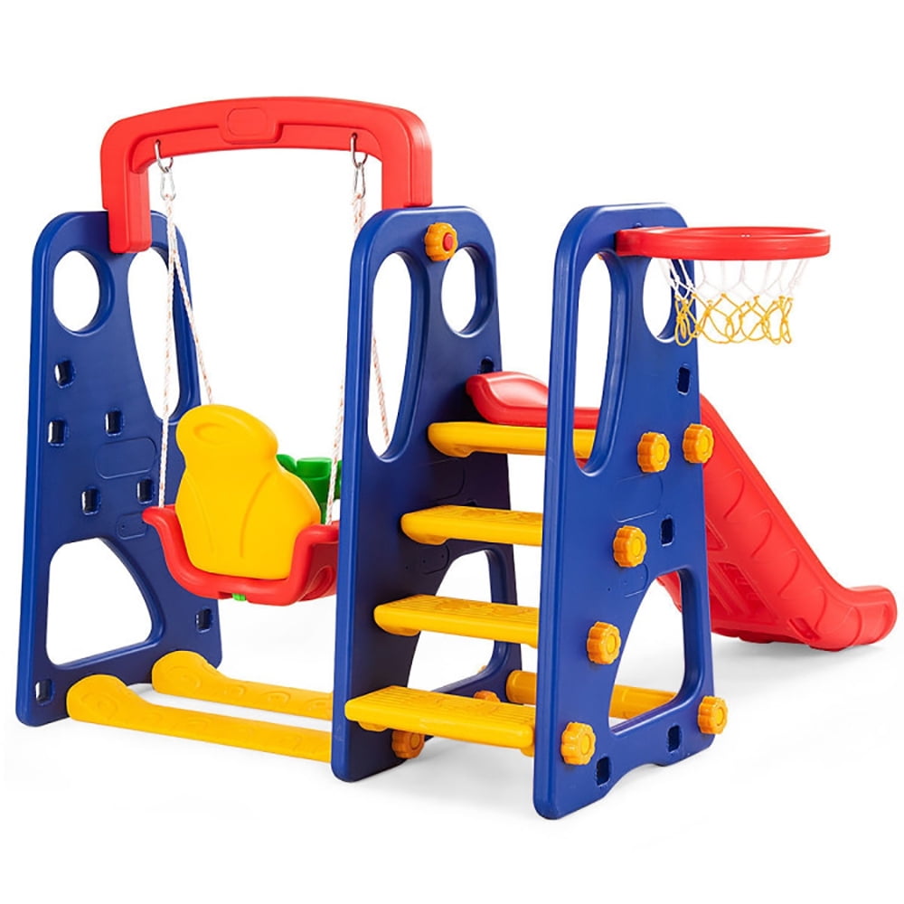 Barara King Indoor Toddlers Slide Playset,Kids Climbers Playground,3-in-1 Junior Children Climber Slide Playset