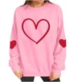 thumbnail image 6 of Wlynlyn Womens Valentines Sweatshirts Long Sleeve Heart Printed Pullover Shirts Casual Loose Crewneck Tee Tops, 6 of 10