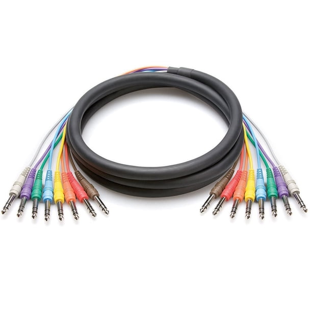 Cable Balanceado Snake Hosa CSS-804 1/4 pulg TRS macho a macho de 4 m