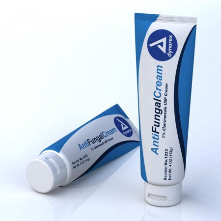 Antifungal 1% Clotrimazole USP Cream, 4 ounce Tube, 1 Count