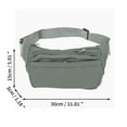 thumbnail image 3 of Unique Bargains 1 Pc Fanny Pack Simple Style Waist Bag Gray, 3 of 6