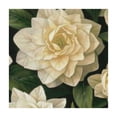thumbnail image 4 of Acheng Flowers Leaves White Flower Square Tablecloth Waterproof Resistant Fabric 100% Polyester Fiber 46*46, 4 of 8