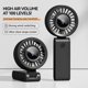 thumbnail image 4 of Handheld Fan High-Power Motor LED Display 10 Hrs 3600mAh Rechargeable 5-Speed Foldable Portable Fan For Travel Beach, 4 of 5