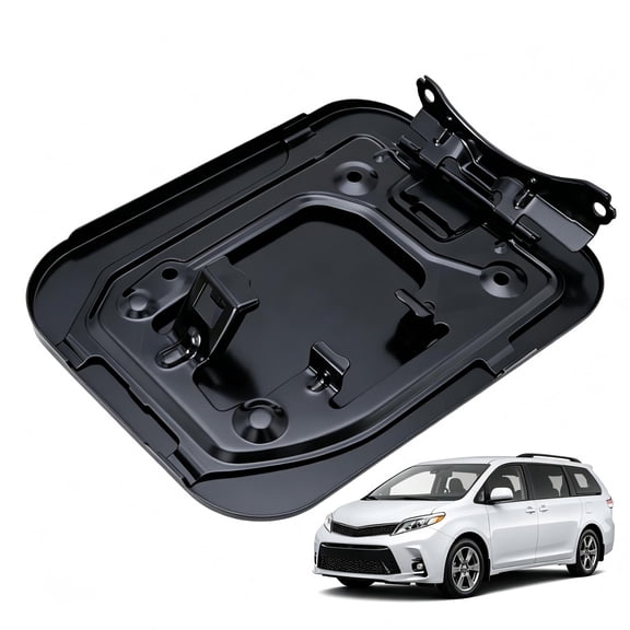 Rear Black Plastic Fuel Filler Tank Cover Door Lid Gas Cap for 2011-2012 & 2013-2020 Toyota Sienna 77350-08020
