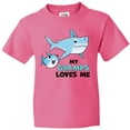 thumbnail image 3 of Inktastic My Gramps Loves Me with Cute Sharks Youth T-Shirt, 3 of 5