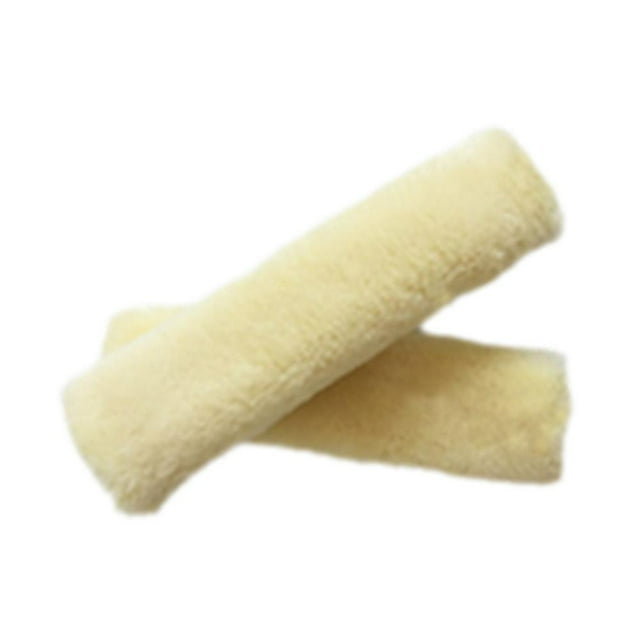 Wmool 2X Soft Faux Sheepskin Car Seat Belt Pads Cover Shoulder Strap Covers