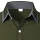 thumbnail image 5 of Blusa y camisa de manga larga con cuello vuelto para hombre, informal, con estampado de patchwork, cuello vuelto, botones, blusa de manga larga para hombre, 5 of 6
