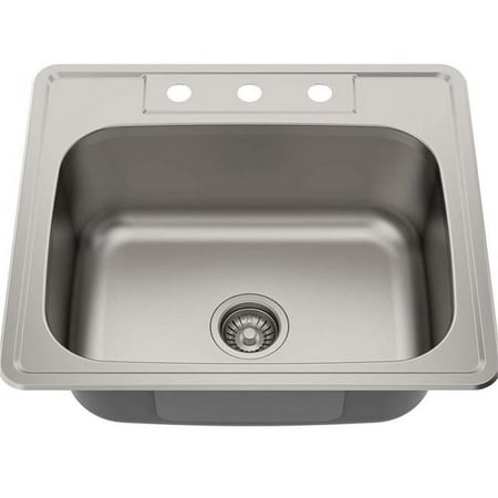 American Imaginations AI-29395 25 in. Laundry Sink, Brushed Nickel