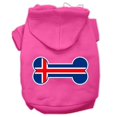 thumbnail image 1 of Sweat à Capuche Imprimé Drapeau Islandais en Forme d'Os Rose Vif Taille L (14), 1 of 1