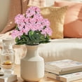 thumbnail image 6 of Artificial Geranium Plant, Binkne Realistic Silk Flowers for Outside Uv Resistant Faux Geraniums Flowers for Indoor Outdoor Home Garden Decoration, 6 of 7