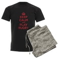 thumbnail image 6 of CafePress - Keep Calm Play Rugby Men's Dark Pajamas - Men's Dark Loose Fit Cotton Pajama Set, 6 of 7