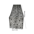 thumbnail image 3 of PoyoKee Lace Table Runner, Black Spiderweb Table Cloth, Sheer Mesh Tablecloth, Party Decorations for Kitchen and Dining, Home Decor, 71 x 12 inch, 3 of 7