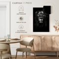 thumbnail image 4 of Elephant Stock King Of Kings Wall Art - Vertical Canvas Wall Art - Living Room Wall Decor - Animal Canvas - Black And Gray Decor By Design Fabrikken - 26" x 39", 4 of 4