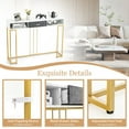 thumbnail image 5 of Yardi Yard Narrow Long Sofa Table for Living Room-White, Narrow Console Table with Shelves for Entryway & Hallway, 5 of 7
