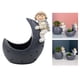 thumbnail image 5 of Maceta artística con forma de astronauta, maceta para bonsái, ideal para oficina o interiores. Estilo 2, 5 of 9