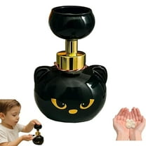 Cute Cat Paw Foam Soap DispenserAutomatic Soap Dispenser With Black Cat Paw Print For Bathroom & Kitchen
