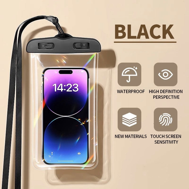 Waterproof Phone Pouch Drift Diving Swimming Bag Underwater Dry Bag Case Cover For Phone Water Sports Beach Pool Skiing 6 inch