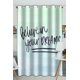 thumbnail image 1 of Cortina de ventana ABPHQTO Believe Your Dreams Ombre verde azul 130x210 cm, 1 of 1